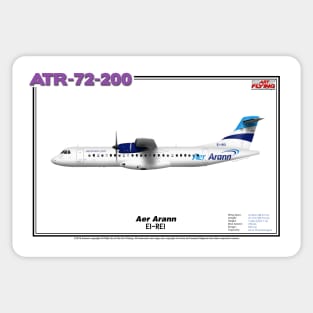Avions de Transport Régional 72-200 - Aer Arann (Art Print) Sticker